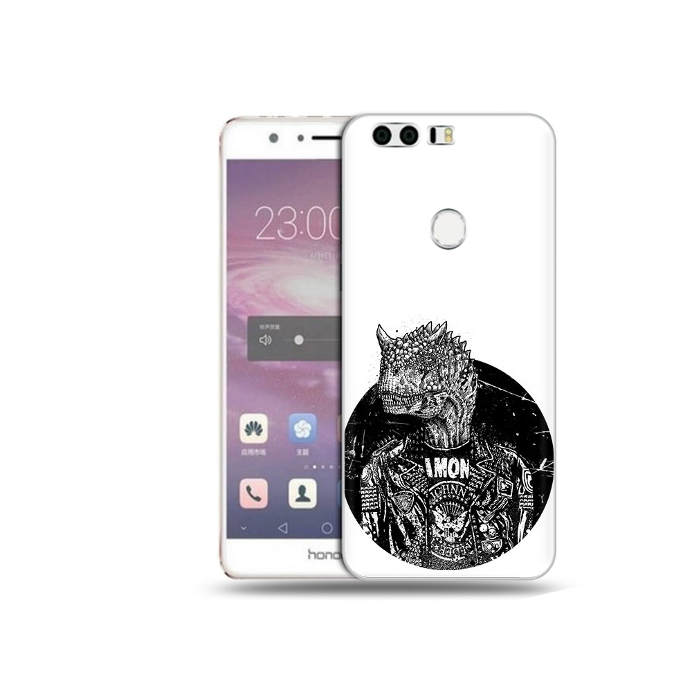 

Чехол MyPads Tocco для Honor 8 динозавр в куртке (PT46676.38.328), Прозрачный, Tocco