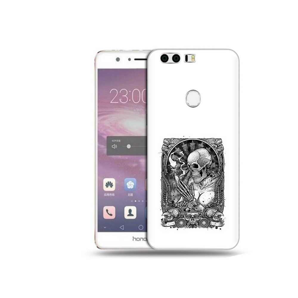 

Чехол MyPads Tocco для Honor 8 девушка скелет (PT46676.38.316), Прозрачный, Tocco