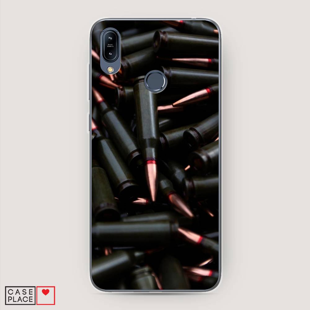 фото Чехол awog "пули черные" для asus zenfone max m2 zb633kl