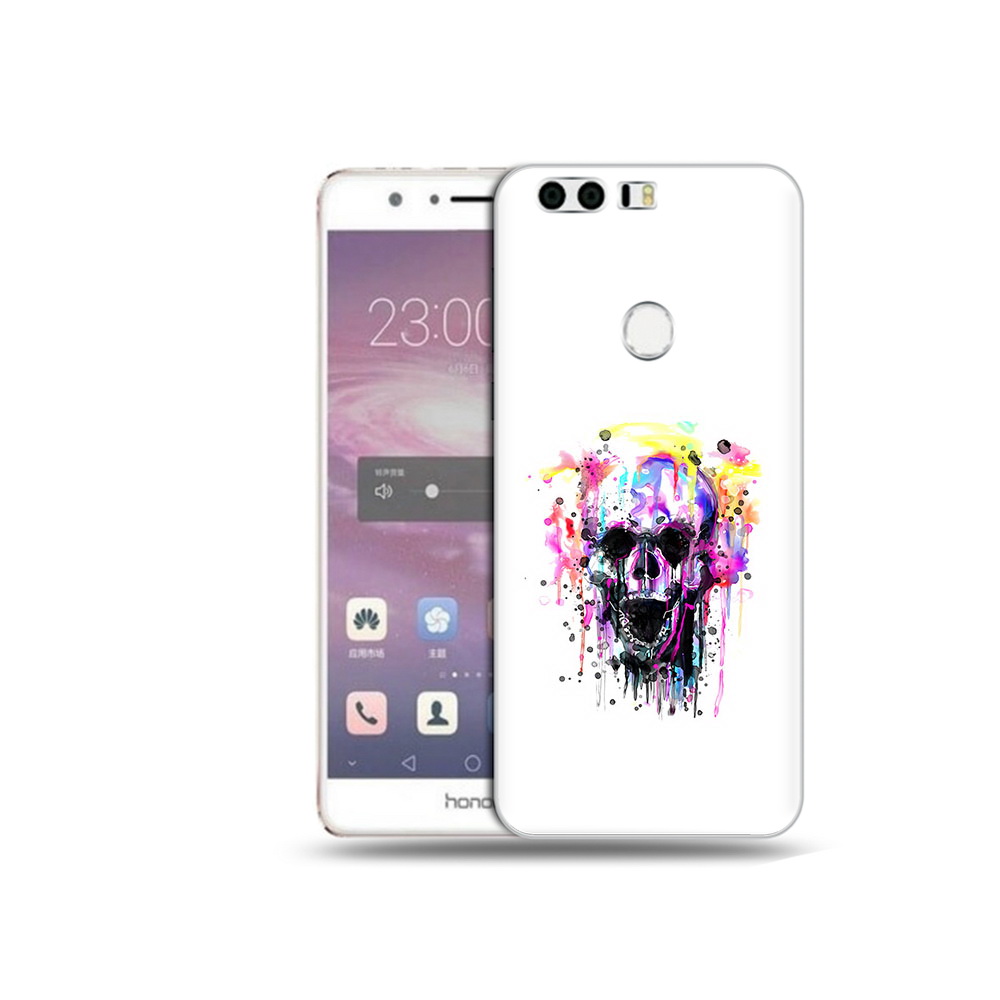 

Чехол MyPads Tocco для Honor 8 граффити череп (PT46676.38.298), Прозрачный, Tocco