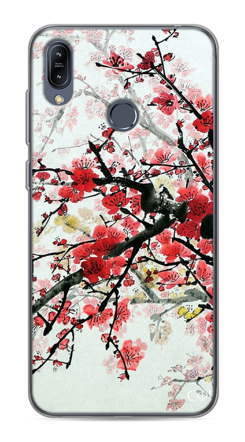 

Чехол Awog на Asus Zenfone Max M2 ZB633KL "Сакура", Розовый;черный, 43750-4