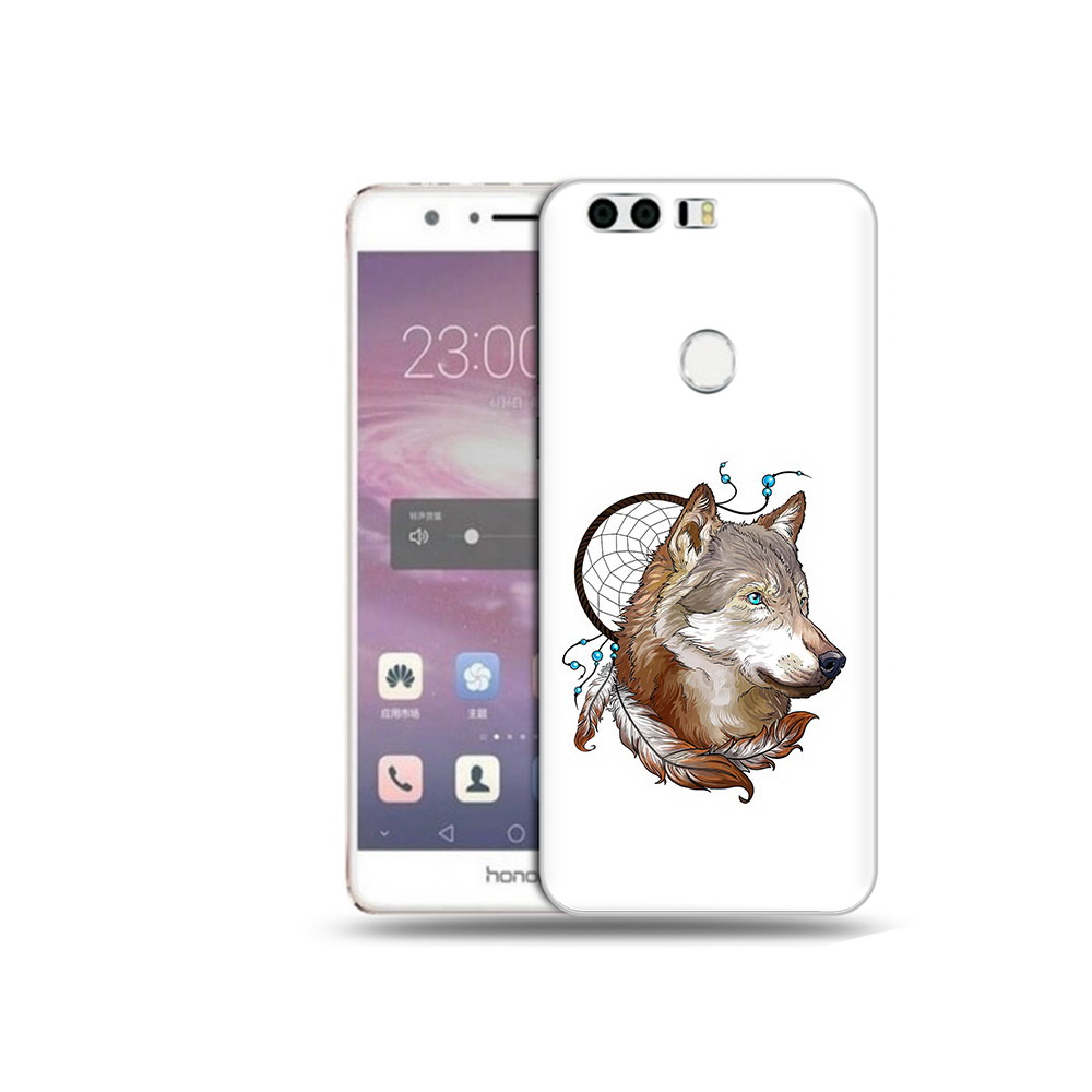 

Чехол MyPads Tocco для Honor 8 волк и ловец снов (PT46676.38.269), Прозрачный, Tocco
