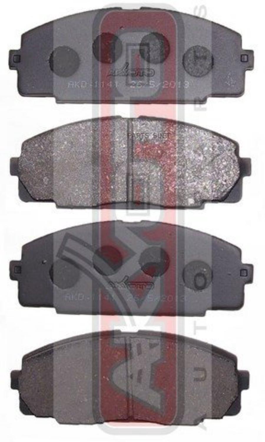 

Тормозные колодки Akyoto дисковые передние AKD-1141