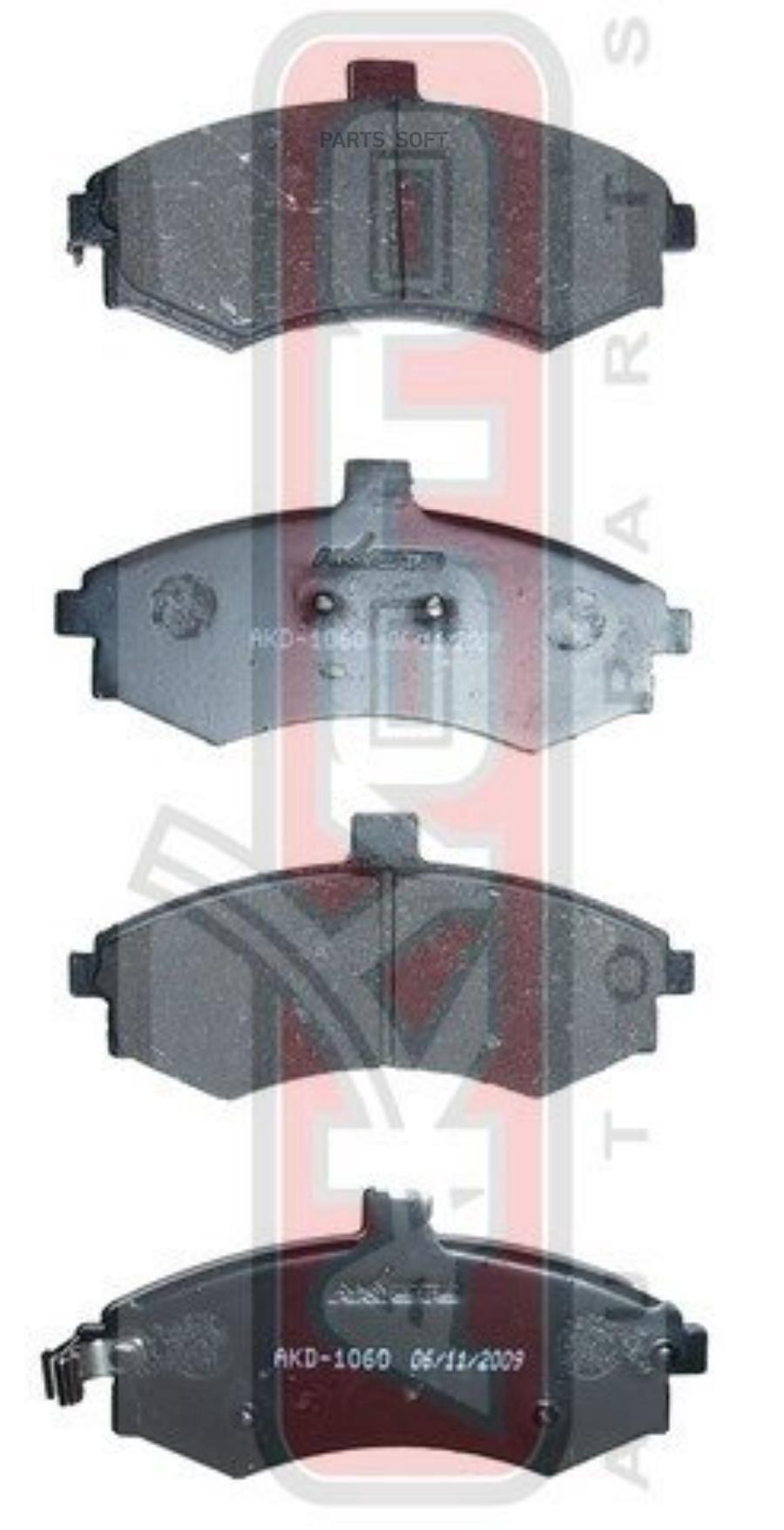 

Тормозные колодки Akyoto дисковые передние AKD-1060