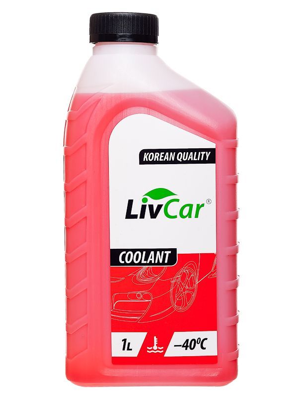 Антифриз LIVCAR COOLANT красный -40 (1л), готовый