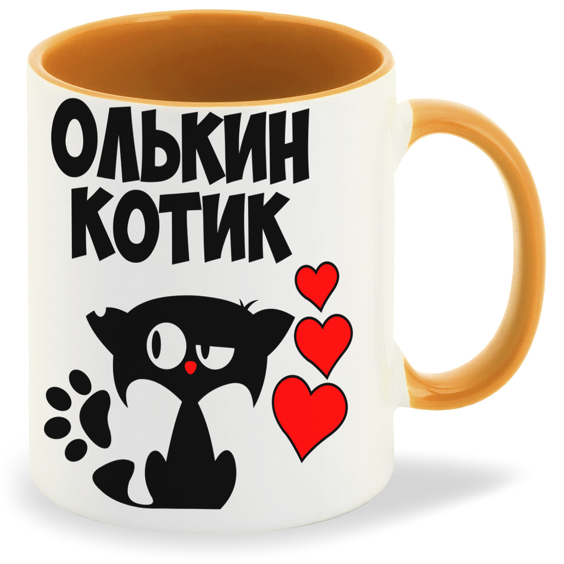 

Кружка CoolPodarok Олькин котик, Олькин котик