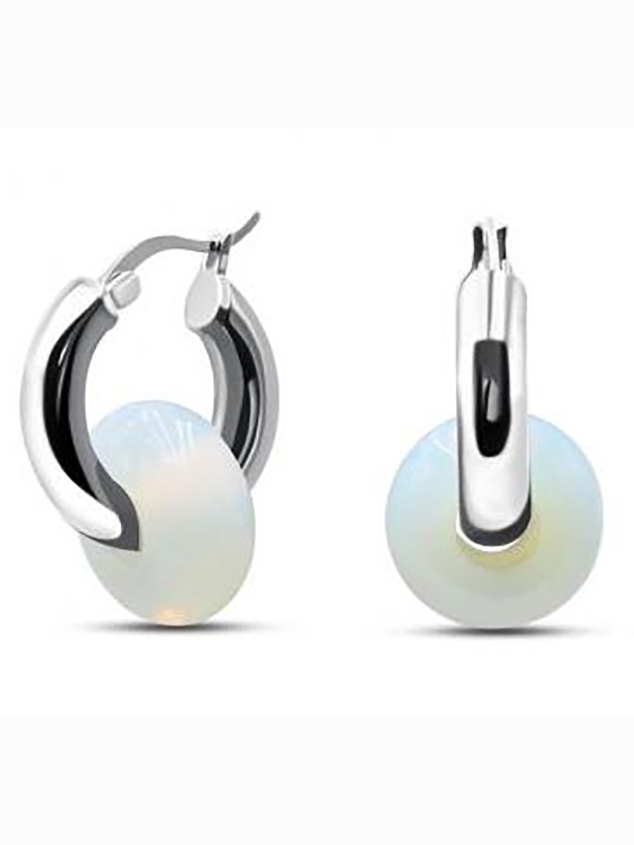 

Серьги с лунным камнем из серебра Silver wings 0221114344, 0221114344