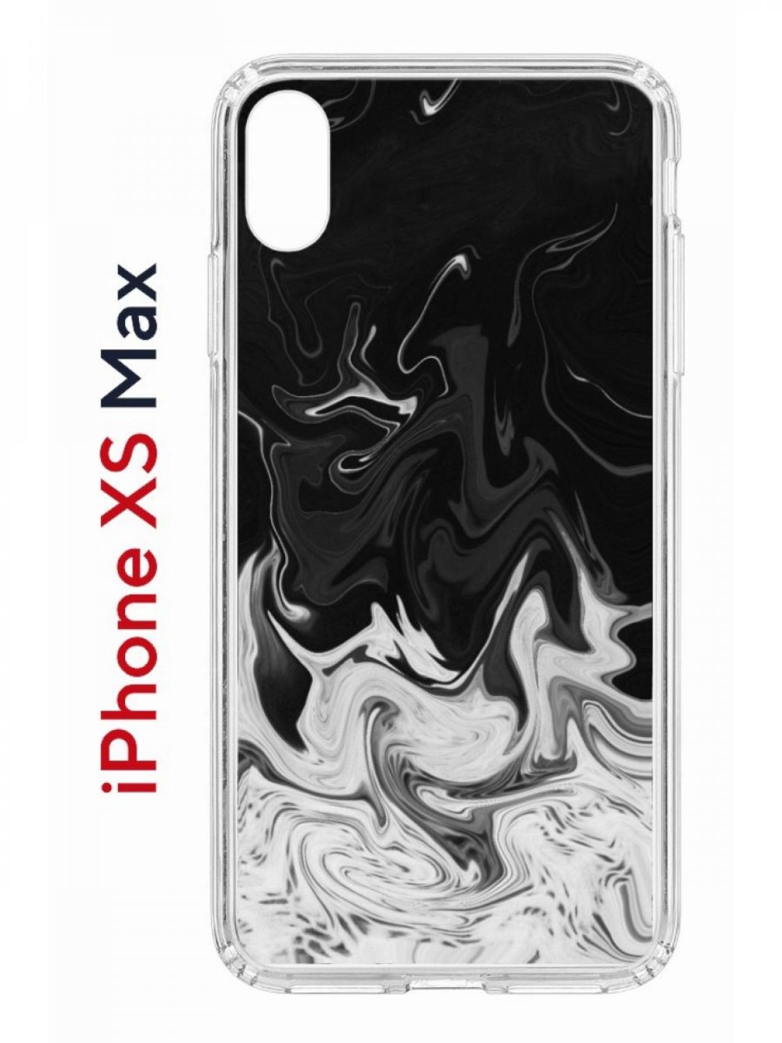 Чехол на iPhone XS Max с принтом Kruche Print Разводы краски, бампер с защитой камеры