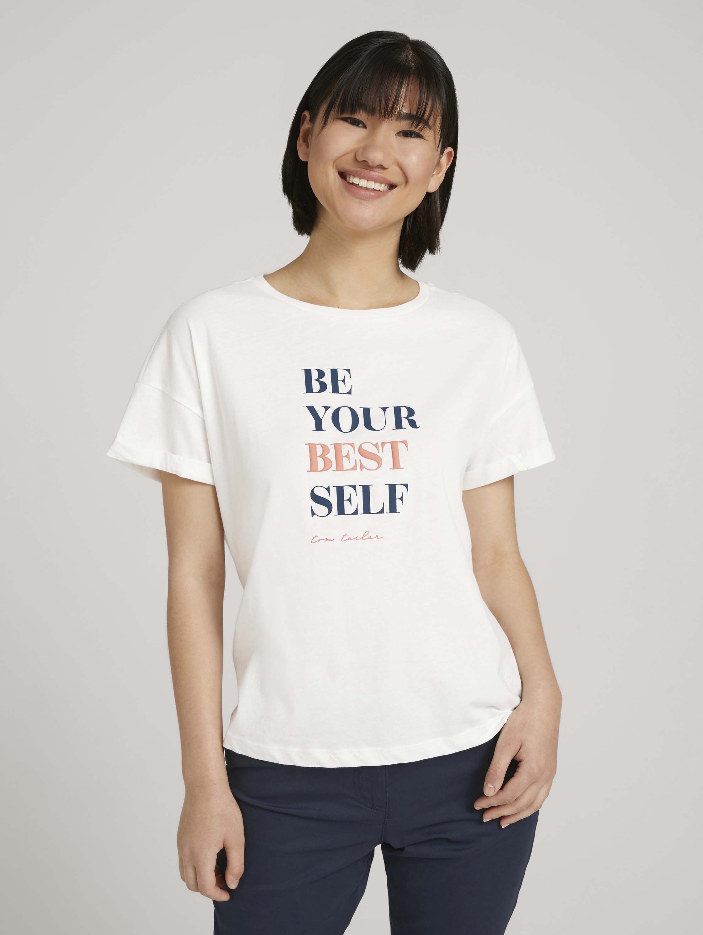 

Футболка женская TOM TAILOR 1027112 белая XS, 1027112