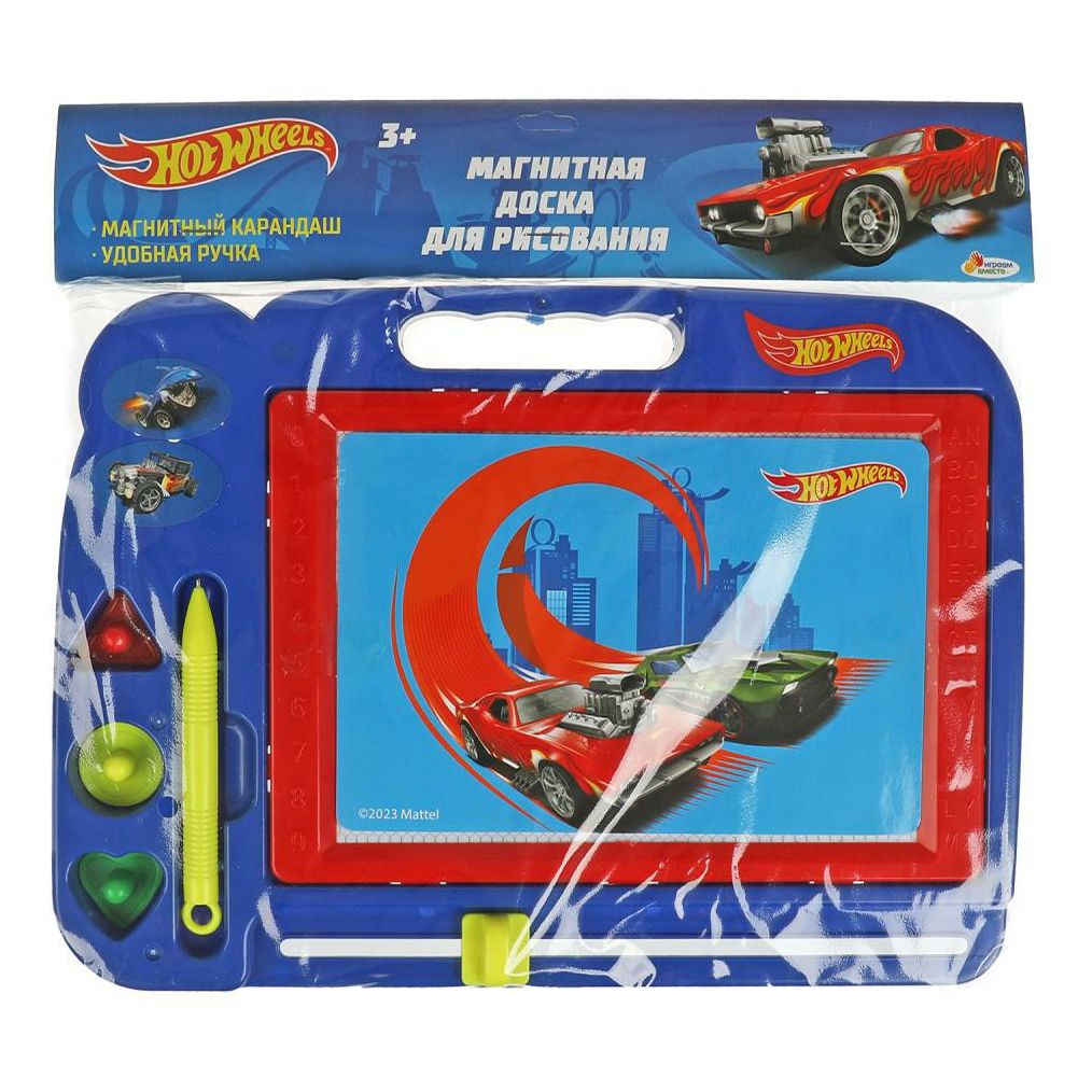 Доска для рисования Играем Вместе Hot Wheels магнитная 27 х 20 см