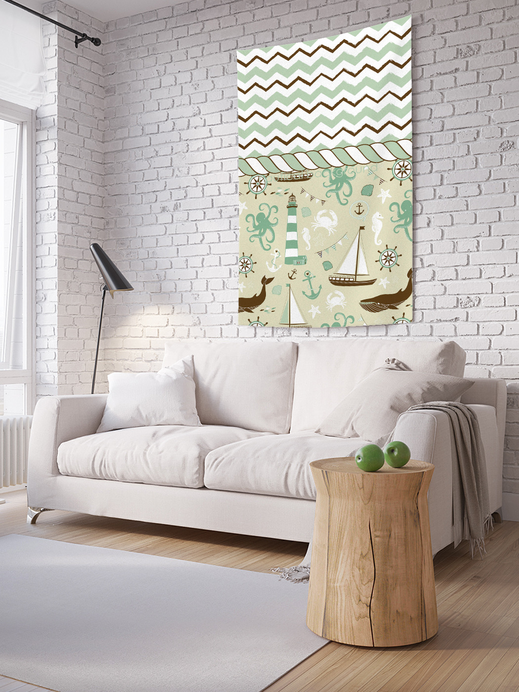 

Вертикальное фотопанно на стену JoyArty Моря зигзагов 150x200 см, Моря зигзагов