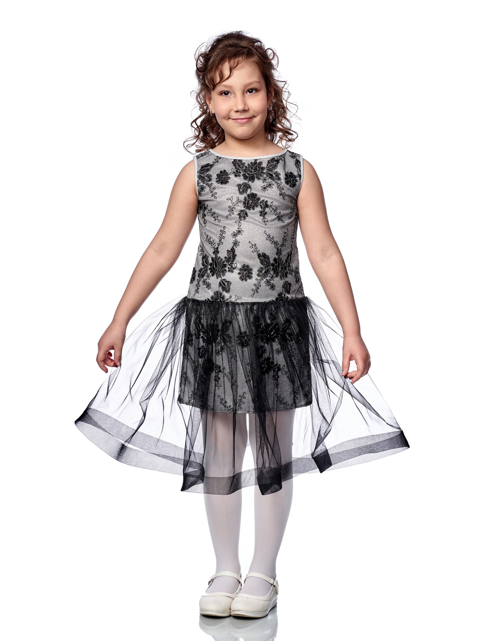 Платье для девочек MNL Азалия цв. черный р. 152