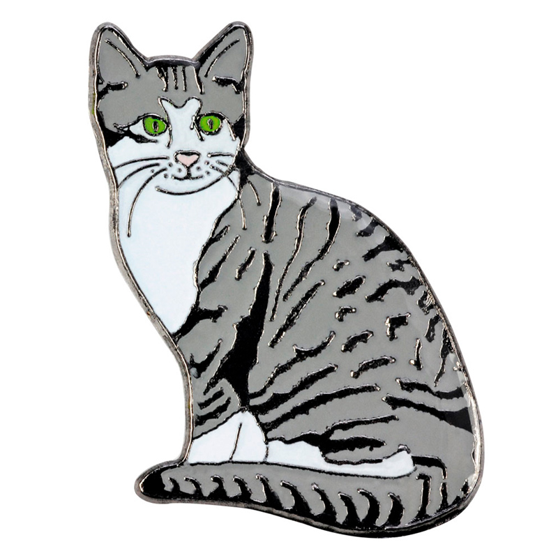 Значок металлический BLUE BUG Домашняя кошка