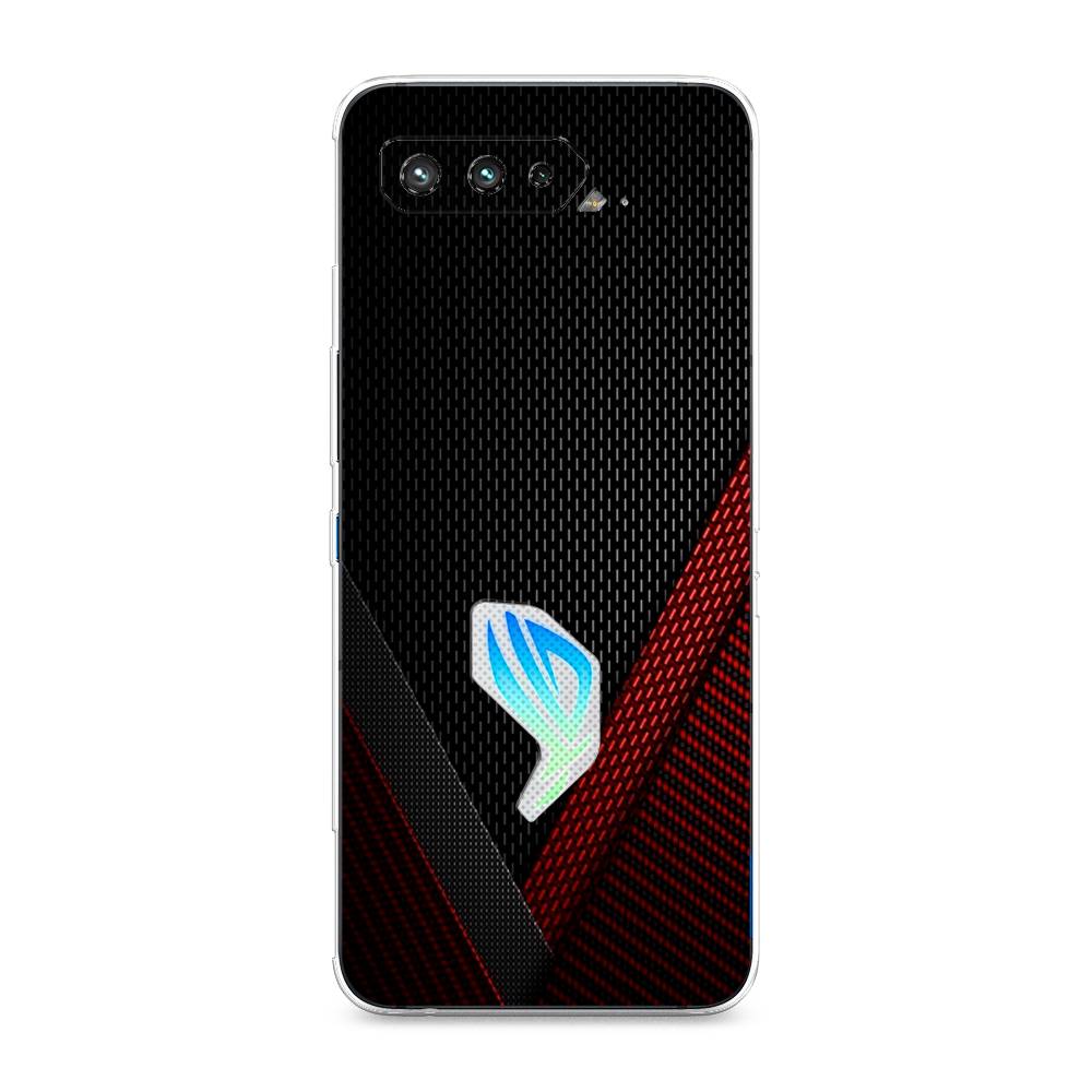 фото Чехол awog "красный карбон" для asus rog phone 5