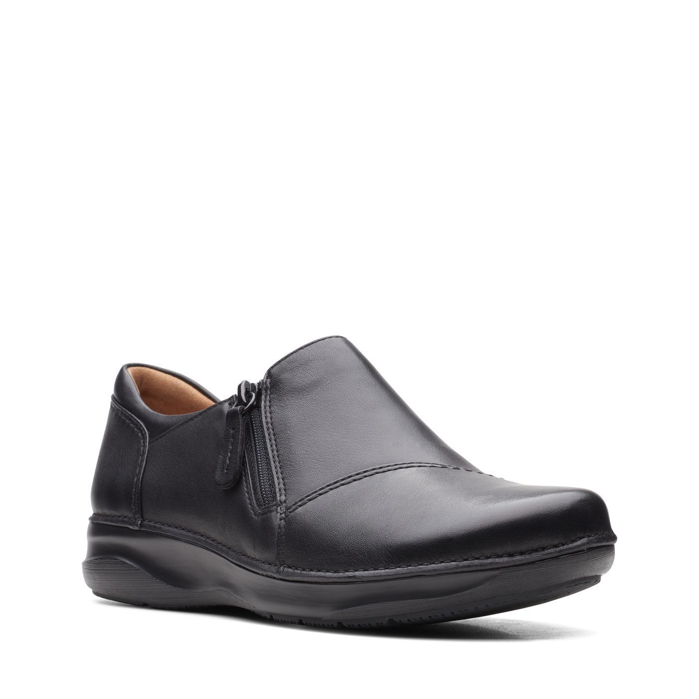 Полуботинки женские Clarks Appley Zip черные 37.5 EU