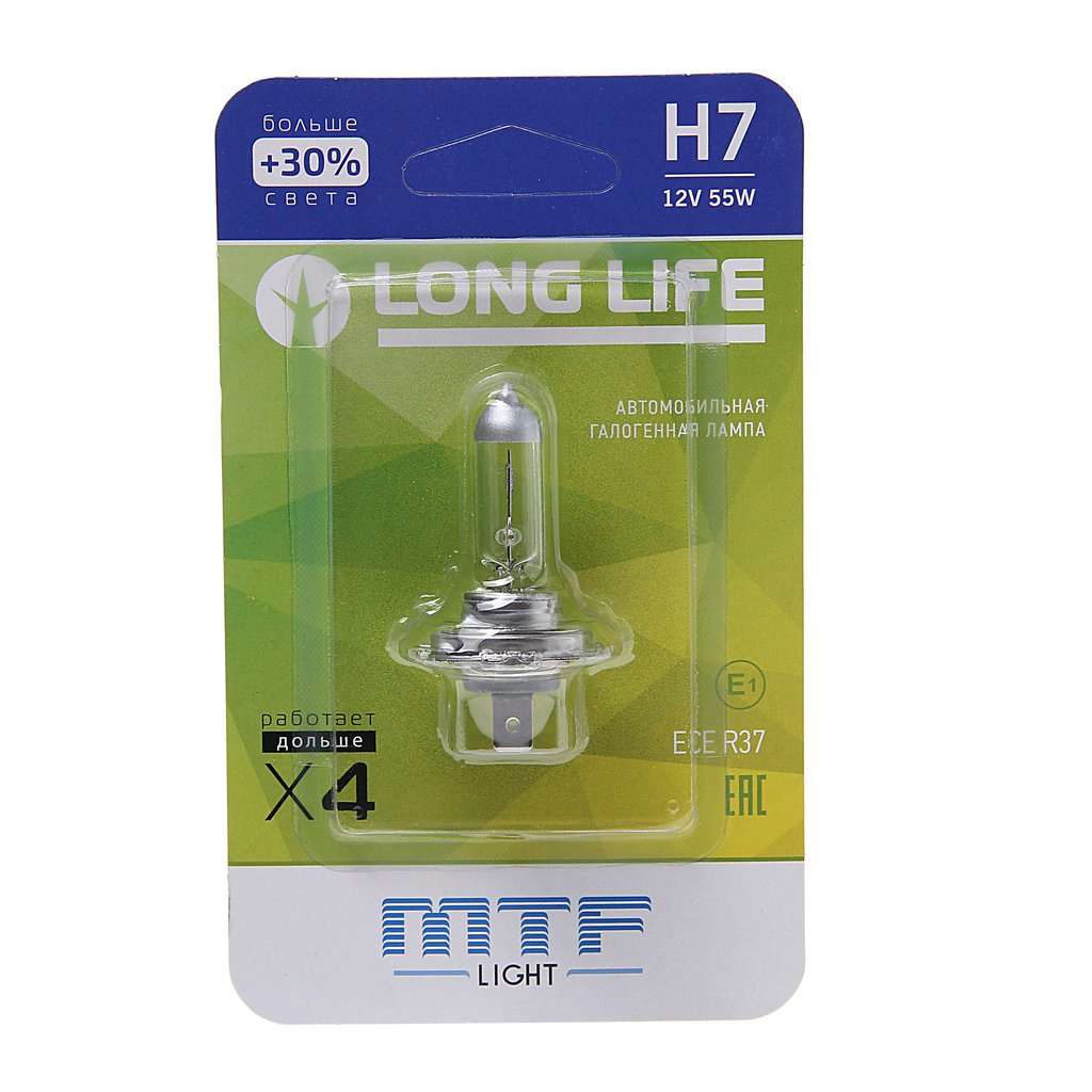 Лампа 12V H7 55W Px26D Блистер (1Шт.) Long Life Mtf Hll1207B