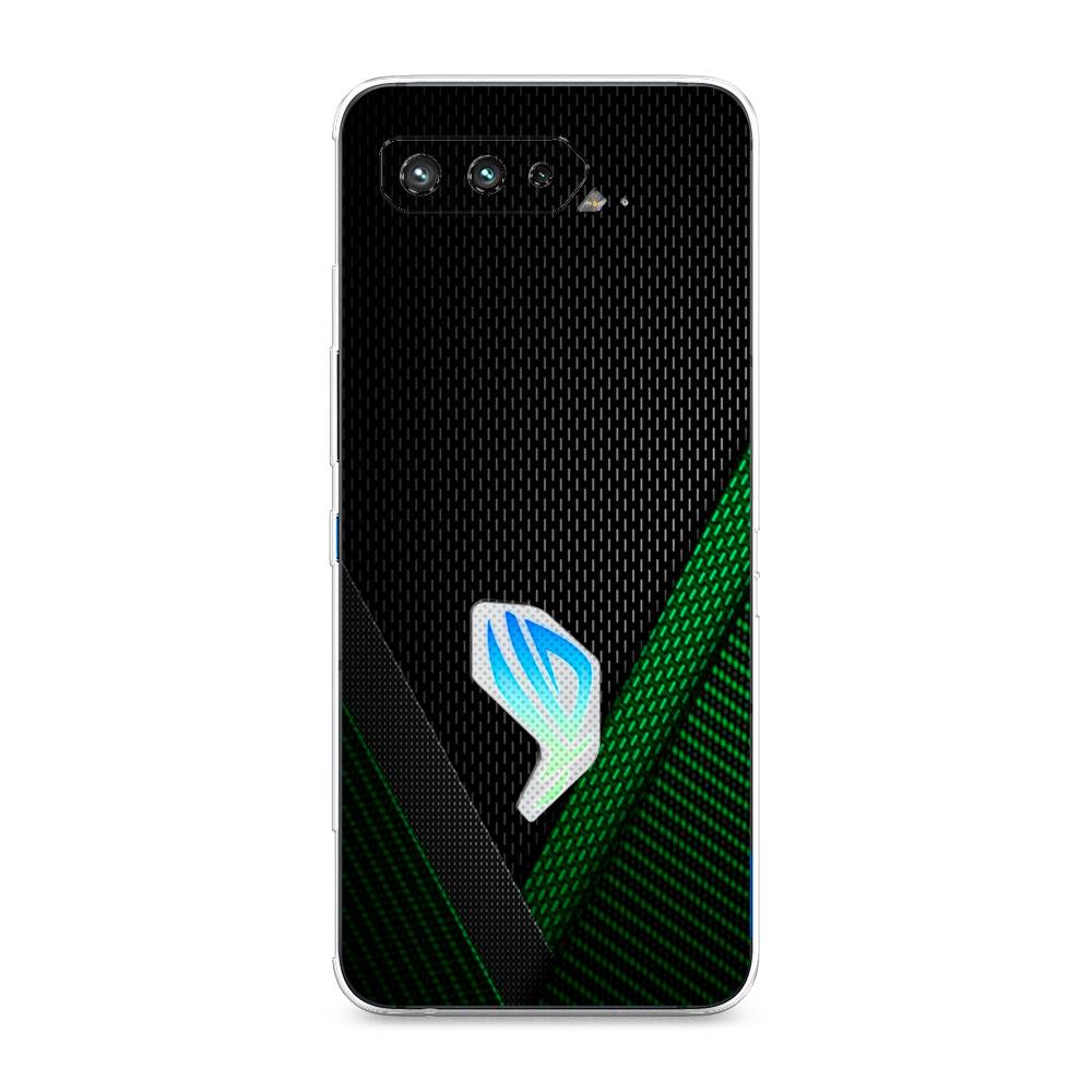 фото Чехол awog "зеленый карбон" для asus rog phone 5