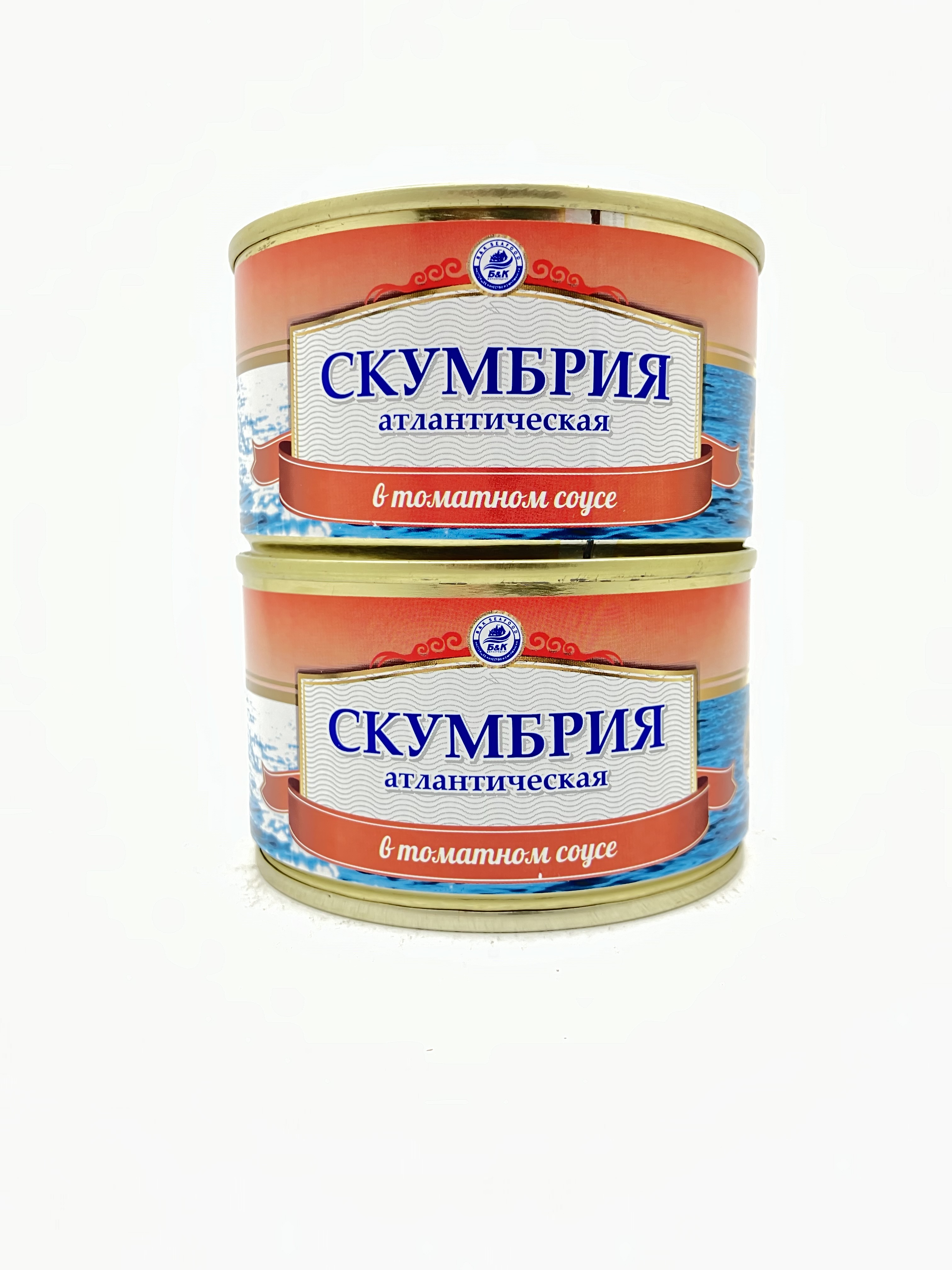 Скумбрия БОСКО-МОРЕПРОДУКТ атлантическая в томатном соусе, 2 шт х 240 г