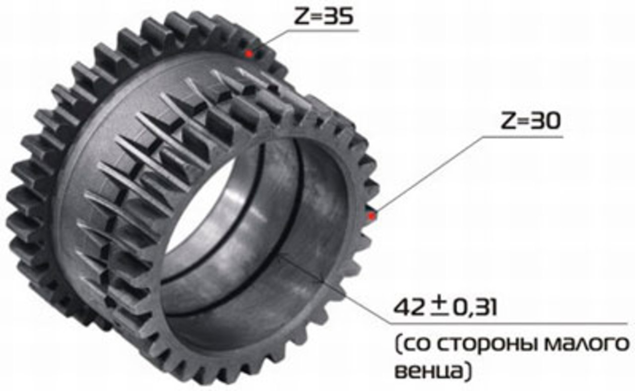 

Шестерня КПП МТЗ понижающего редуктора РУП МЗШ 70-1721041