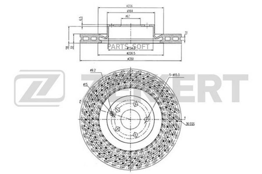 

Тормозной диск ZEKKERT BS5620