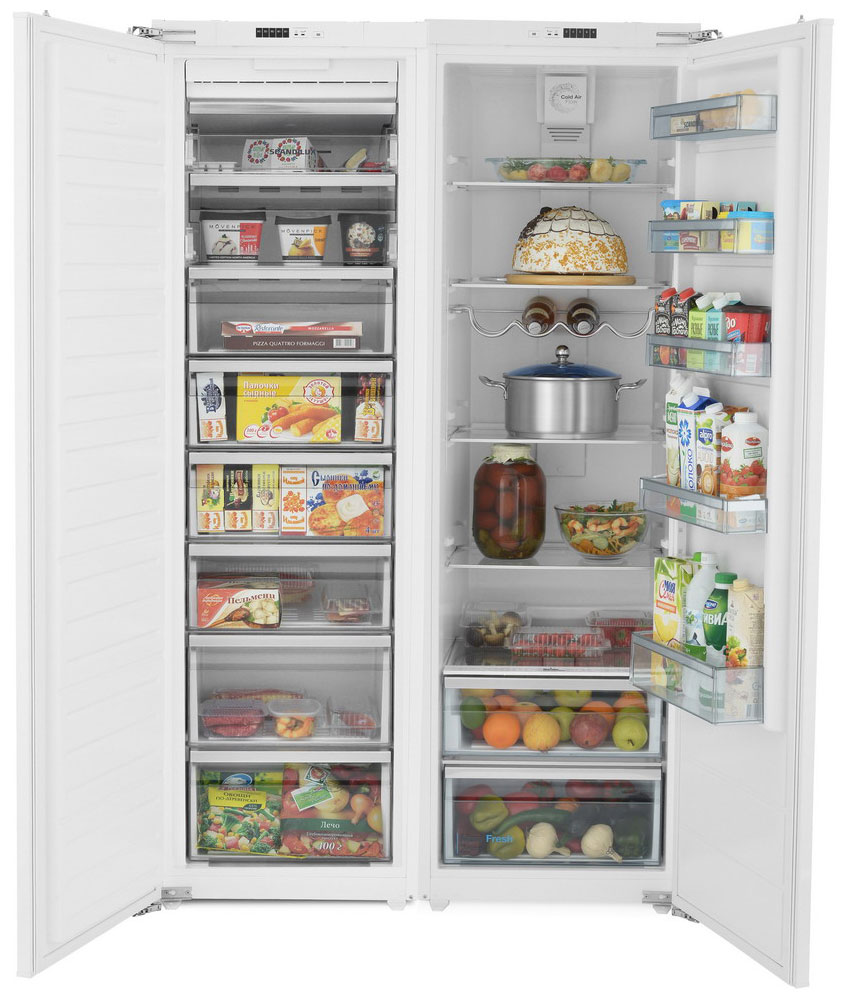 Холодильник Scandilux SBSBI524EZ белый