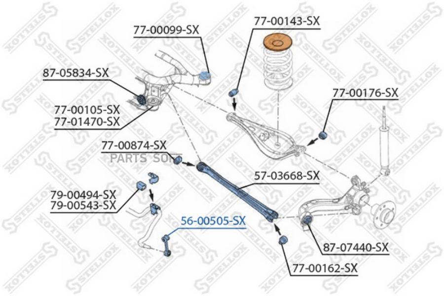 

Тяга стабилизатора Stellox 5600505SX