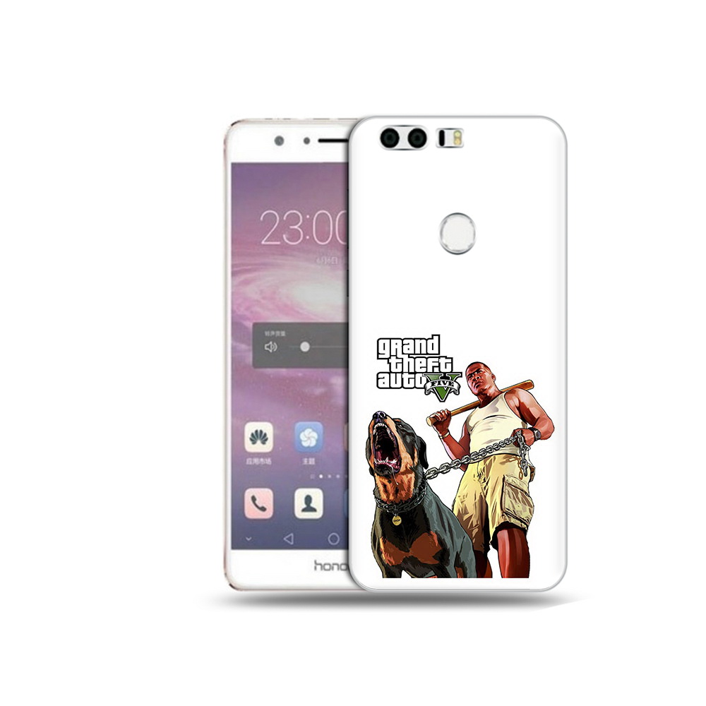 

Чехол MyPads Tocco для Honor 8 GTA грозная собака (PT46676.38.18), Прозрачный, Tocco