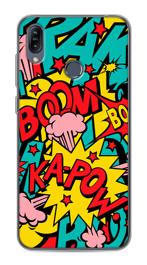 

Чехол Awog на Asus Zenfone Max M2 ZB633KL "Постер pop art", Голубой;желтый;красный, 43750-9