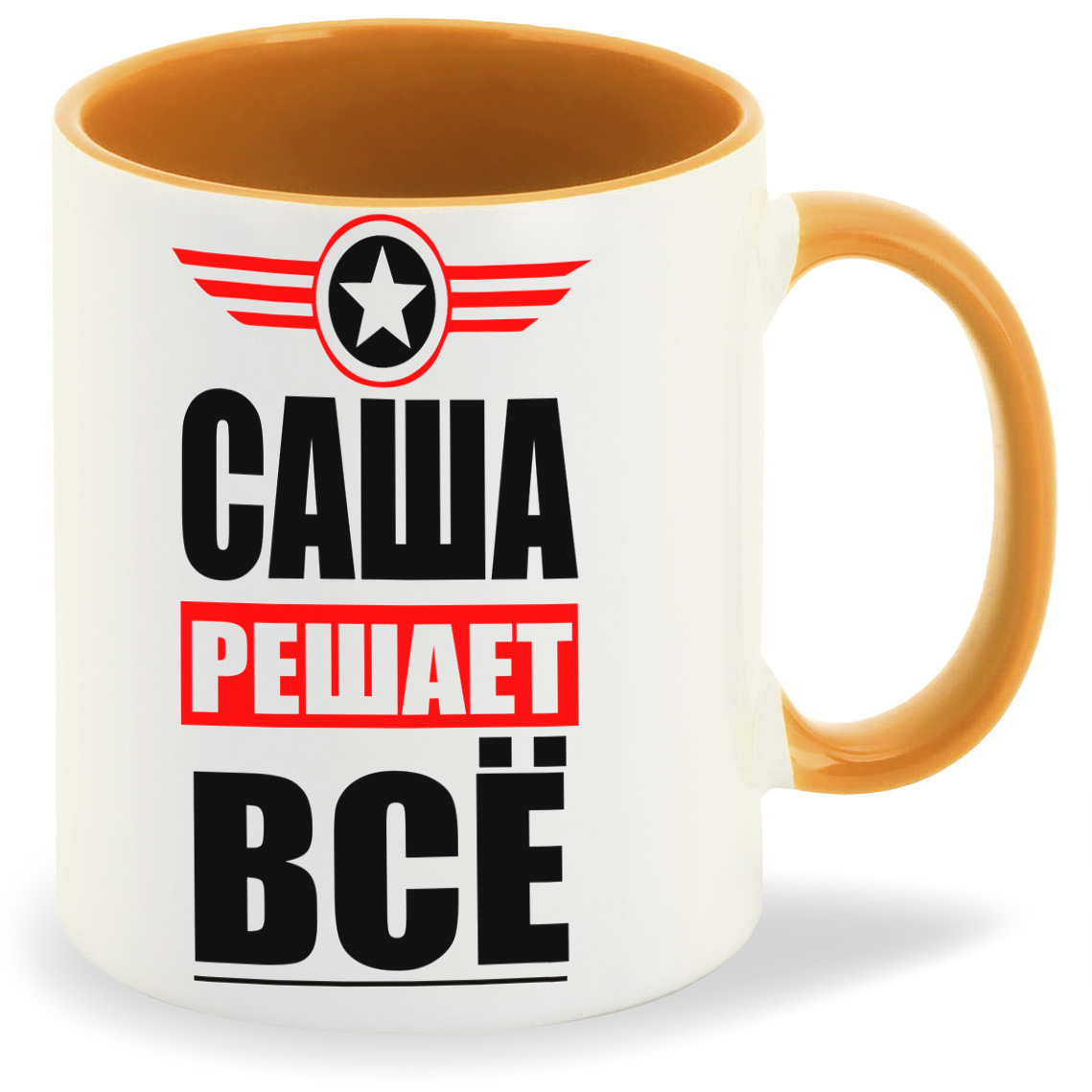 

Кружка CoolPodarok САША решает все, САША решает все