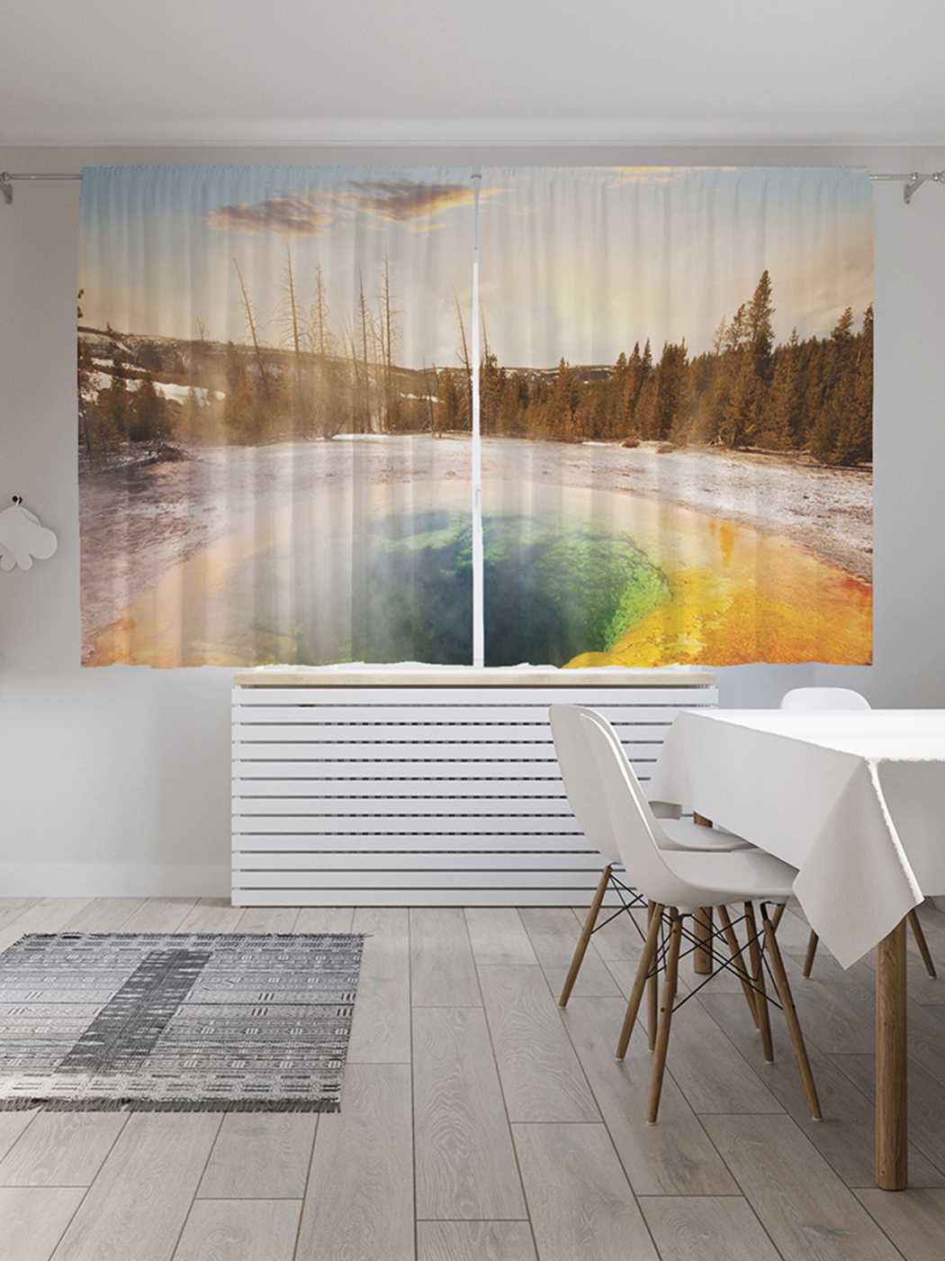 

Шторы JoyArty c фотопечатью "Лесной гейзер" из сатена, 290х180 см, Лесной гейзер
