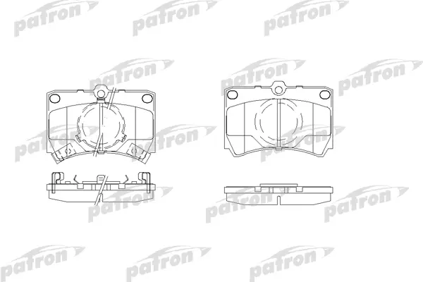 

Тормозные колодки PATRON дисковые PBP487