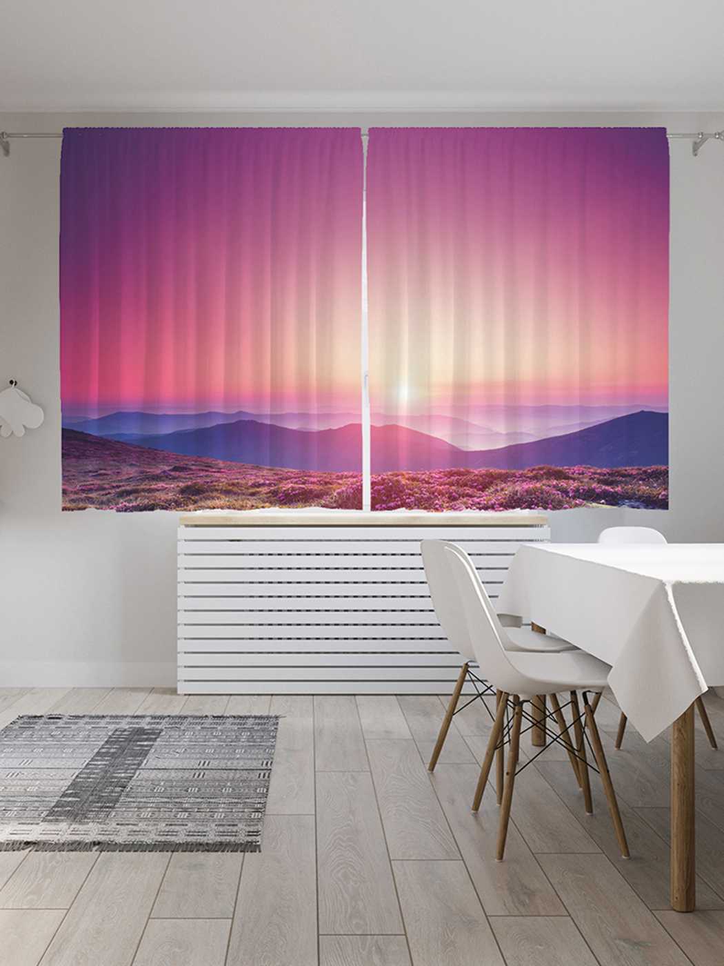 

Шторы JoyArty c фотопечатью "Цветочный край" из сатена, 290х180 см, Цветочный край