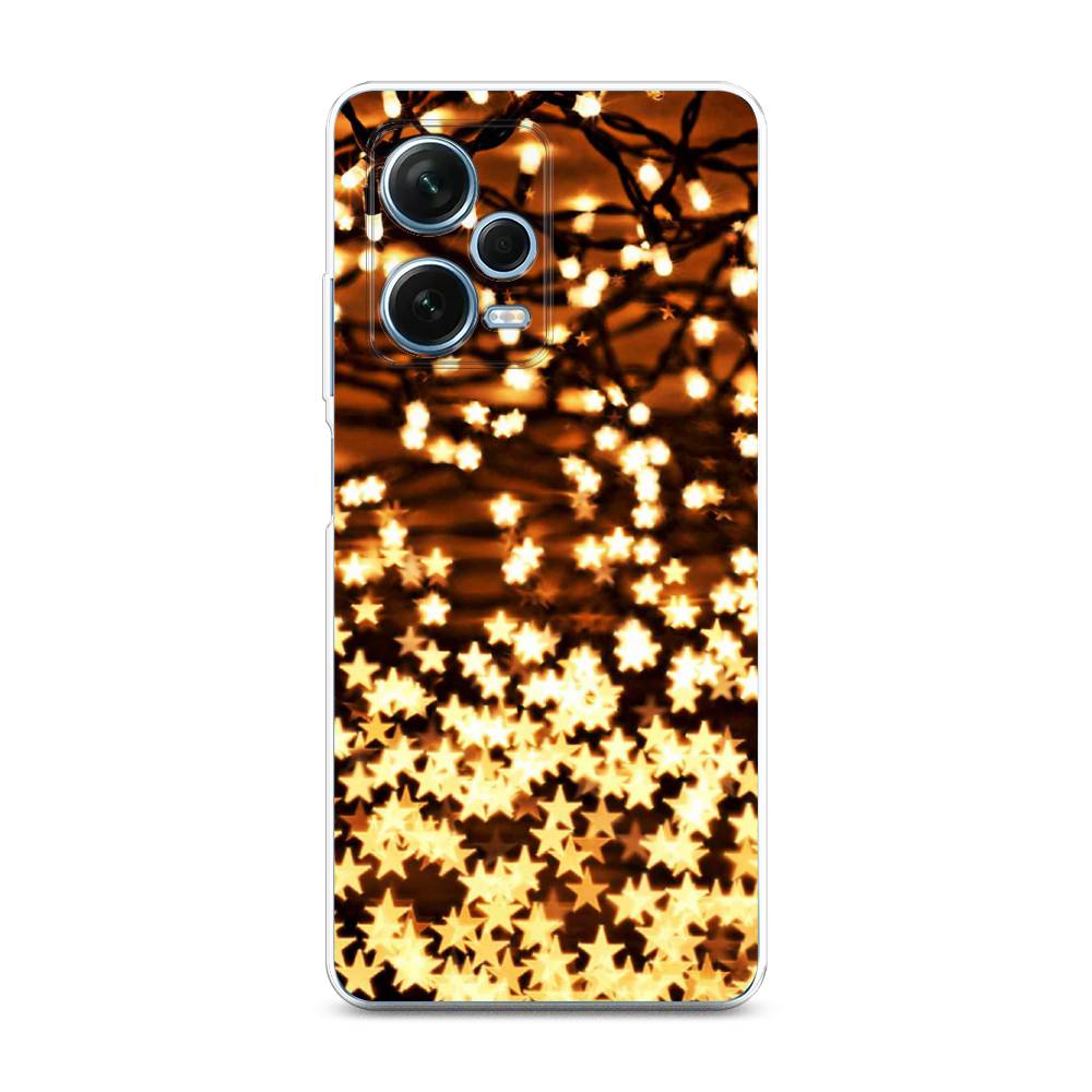 

Чехол на Xiaomi Redmi Note 12 Pro Plus "Новогодняя гирлянда", Золотистый, 317150-5