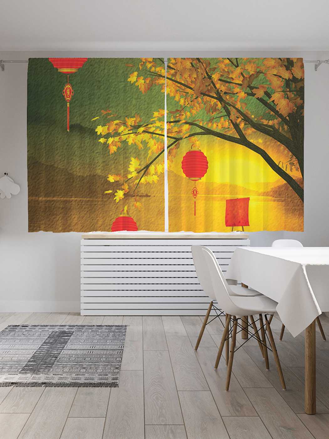 

Шторы JoyArty c фотопечатью "Летающие огоньки" из сатена, 290х180 см, Летающие огоньки