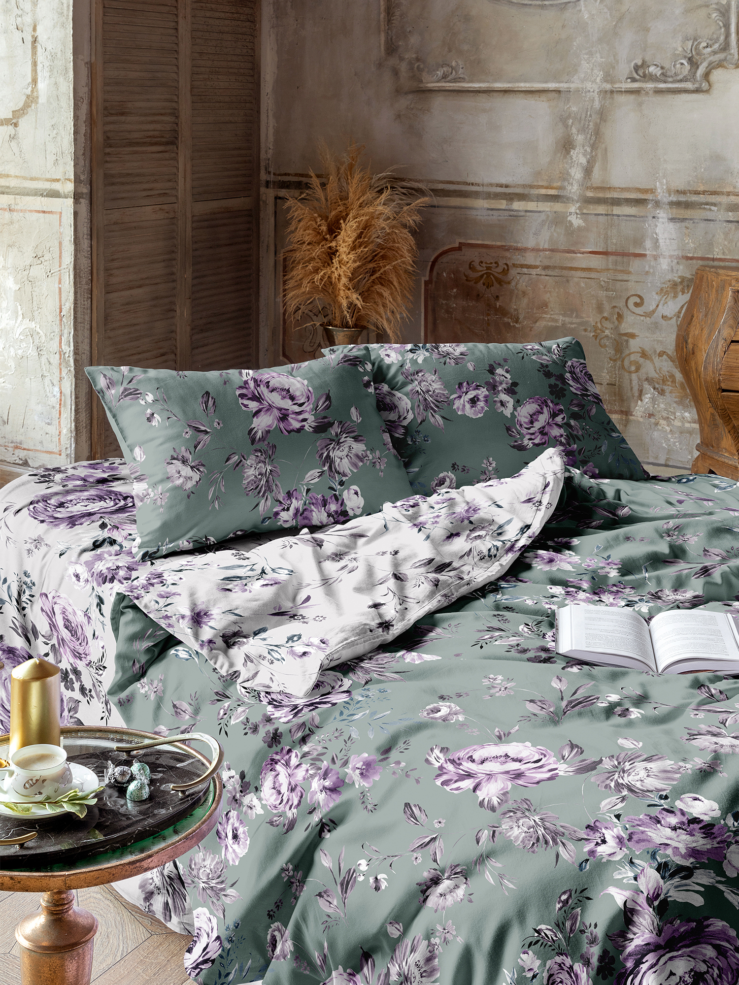 

Комплект постельного белья Семейный перкаль Mia Cara Лунный свет