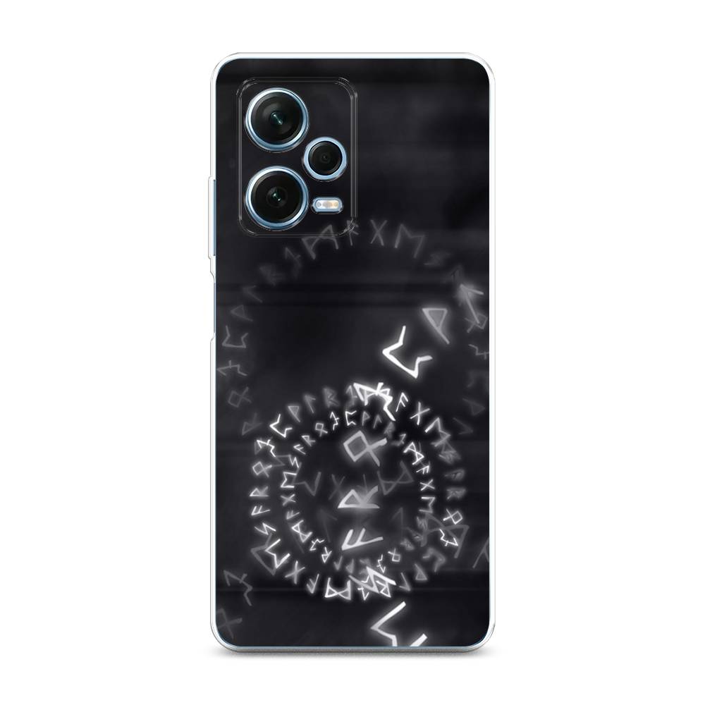 

Чехол на Xiaomi Redmi Note 12 Pro Plus "Руны", Серый;черный, 317150-1