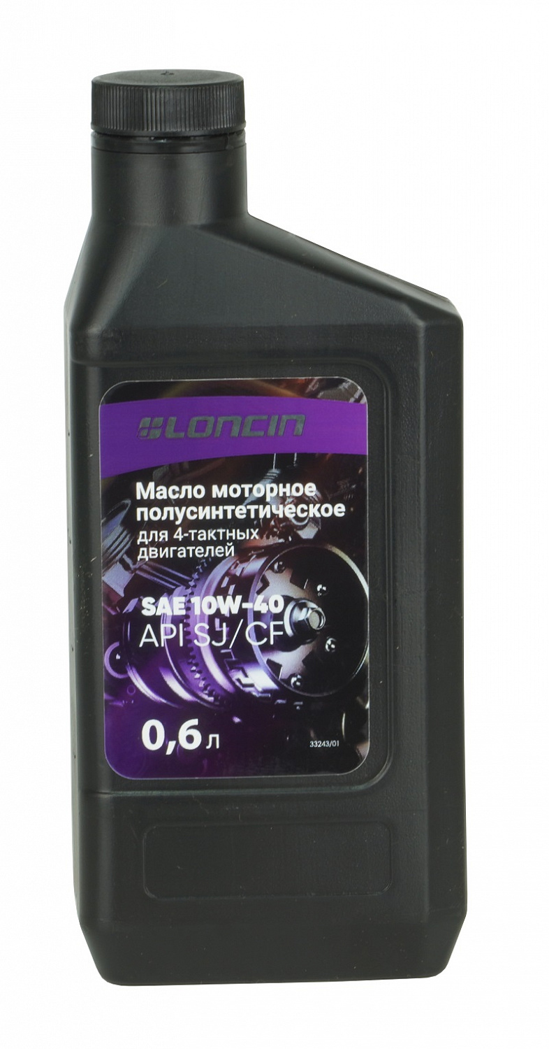 Моторное масло LONCIN 4T SAE 10W-40 API SJ/CF 0,6л (полусинтетическое)