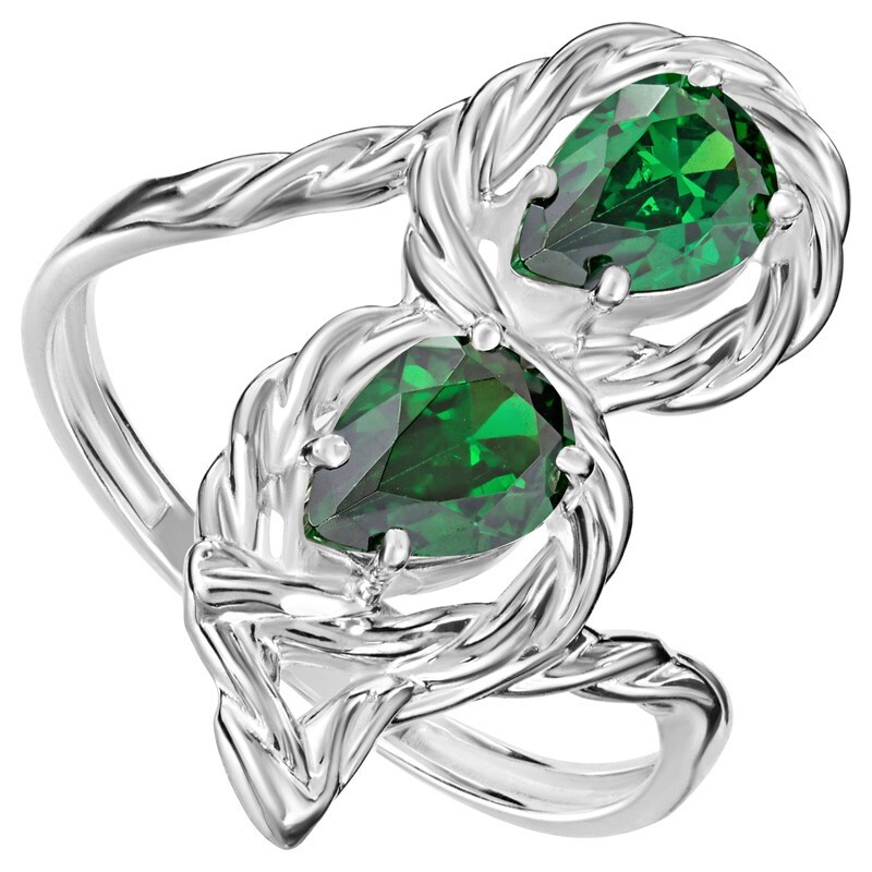 

Кольцо из серебра с кристаллом ювелирным 16,5 LAZURIT-ONLINE 827000, 827000