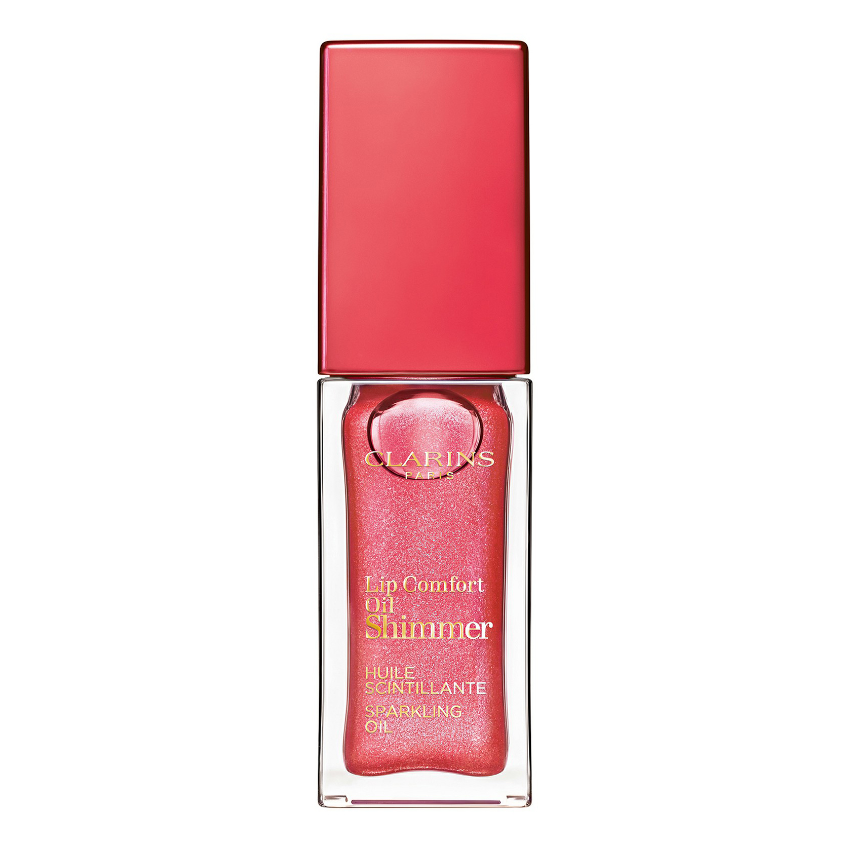 Масло для губ Clarins Lip Comfort Oil Shimmer мерцающее, 5 pretty in pink, 7 мл