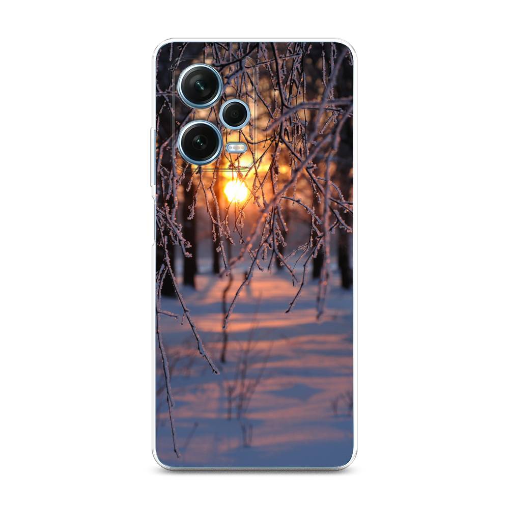 

Чехол на Xiaomi Redmi Note 12 Pro Plus "Зима 7", Оранжевый;розовый;черный, 317150-2