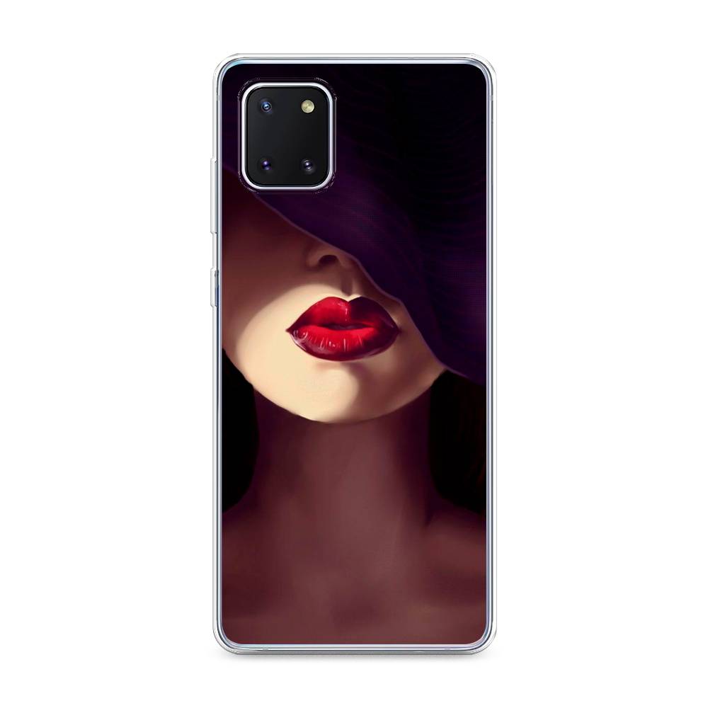 фото Чехол awog "красные губы" для samsung galaxy note 10 lite