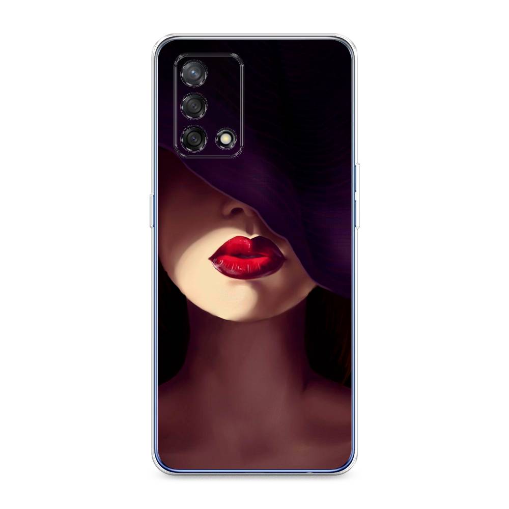 фото Чехол awog "красные губы" для oppo a74