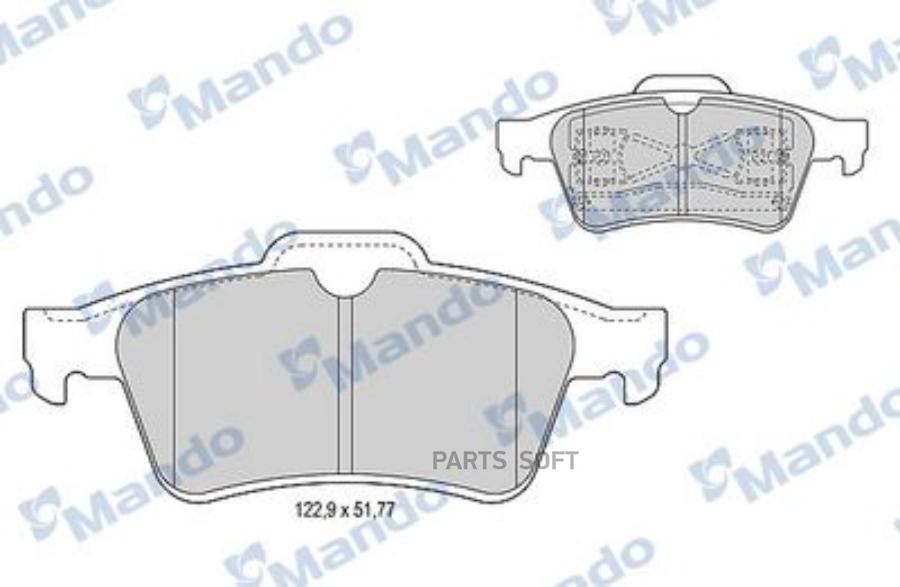 

Тормозные колодки Mando MBF015161