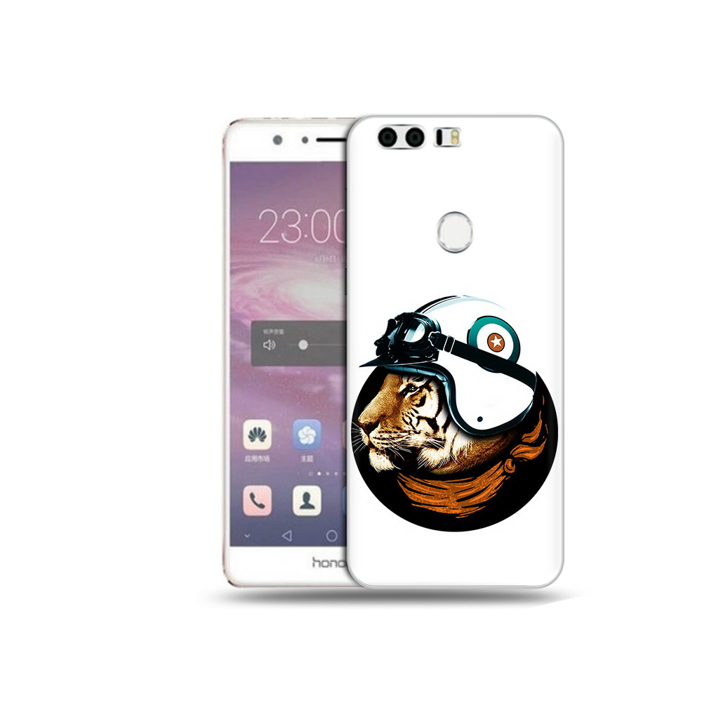 

Чехол MyPads Tocco для Honor 8 Тигр в шлеме (PT46676.38.171), Прозрачный, Tocco