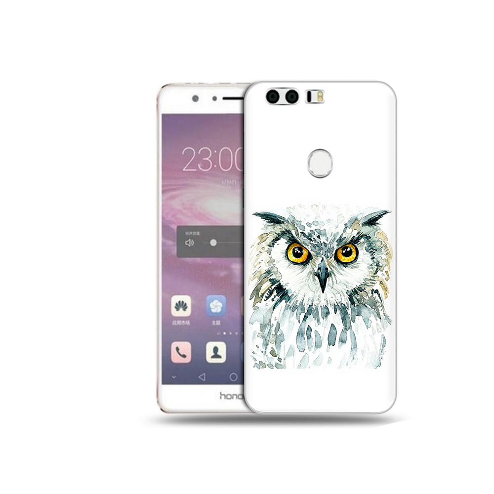 

Чехол MyPads Tocco для Honor 8 Серьезная сова (PT46676.38.156), Прозрачный, Tocco