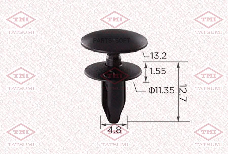 

Клипса Автомобильная Упаковка 10 Штук Tatsumi Tjb1238 TATSUMI арт. TJB1238