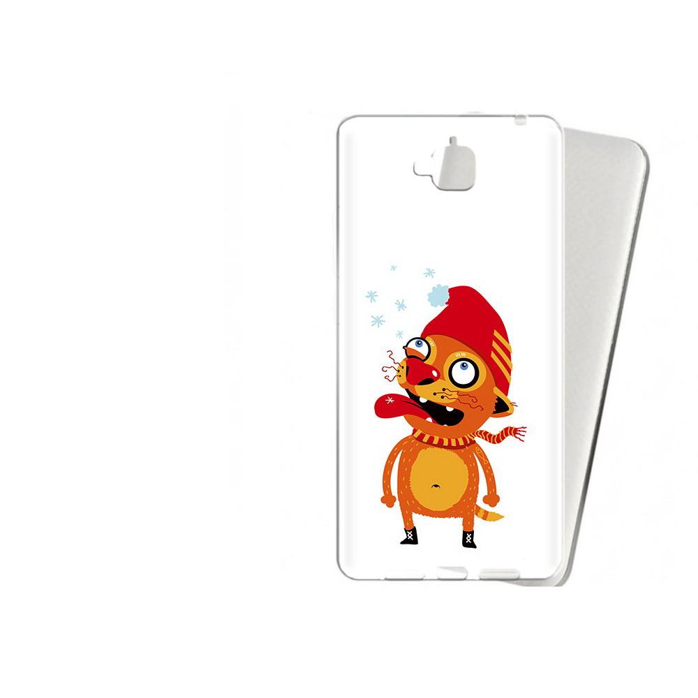 

Чехол MyPads Tocco для Huawei Enjoy 5 Зимний кот (PT24942.37.88), Прозрачный, Tocco