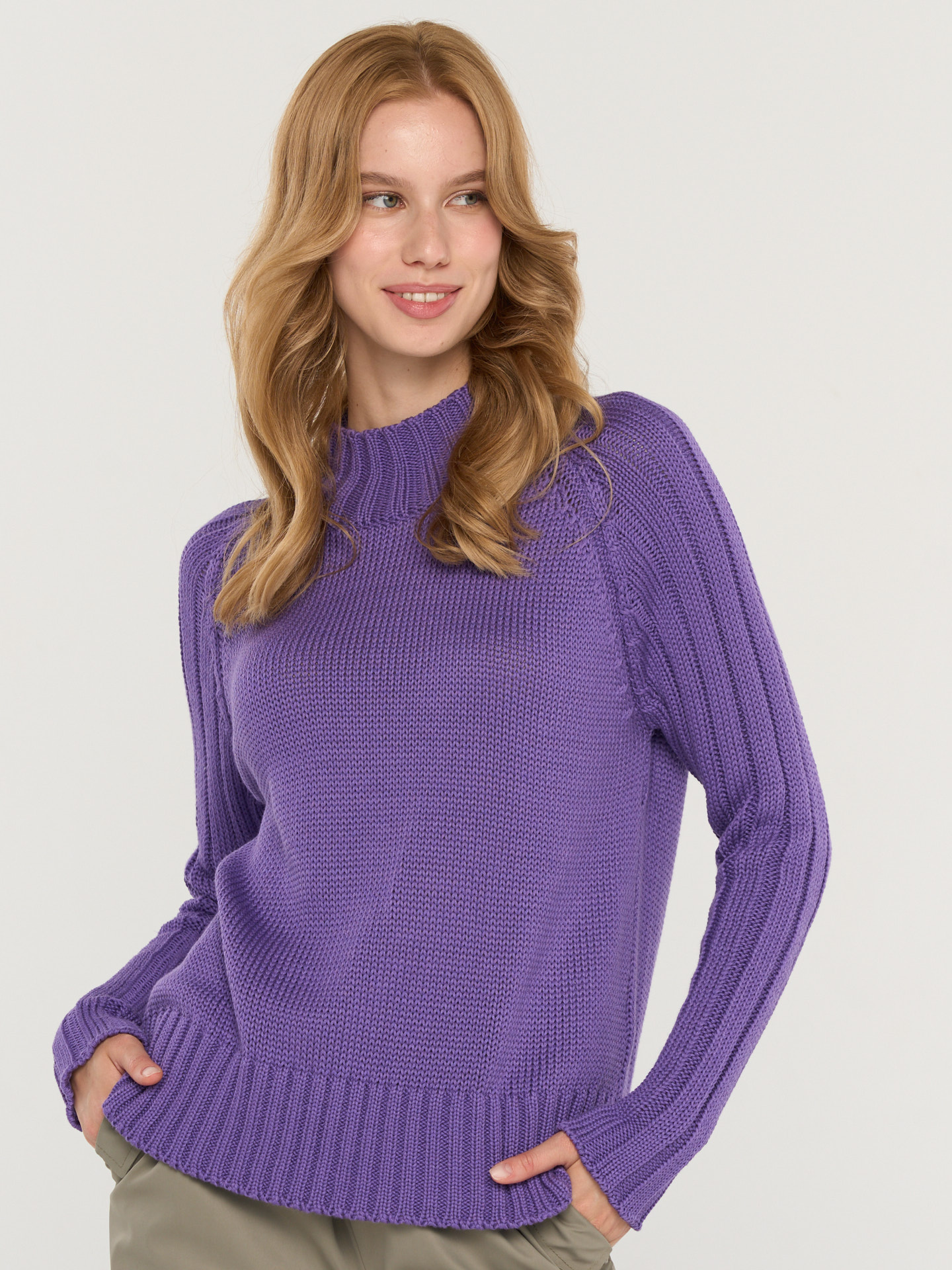

Джемпер женский BE YOU 7242-40294 фиолетовый 50-52 RU, 7242-40294