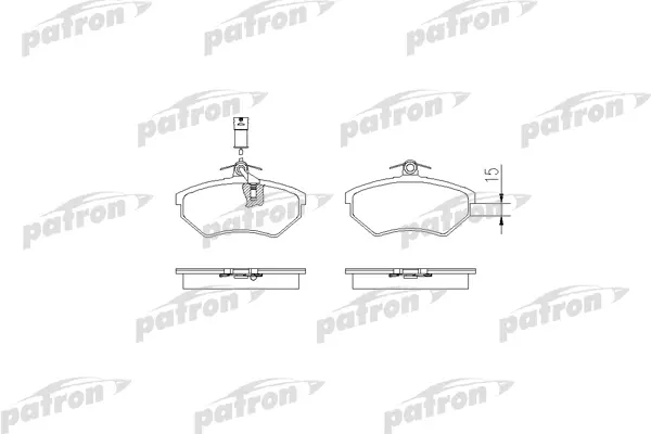 

Тормозные колодки PATRON дисковые PBP343