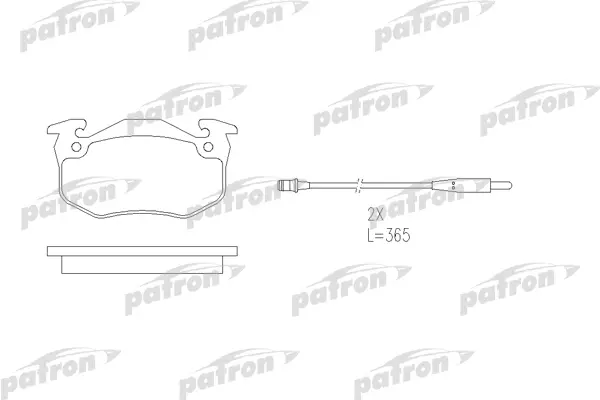 

Тормозные колодки PATRON дисковые PBP881